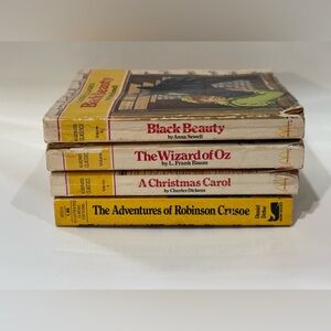 Vintage Lot of 4 Illustrated Classics mini books